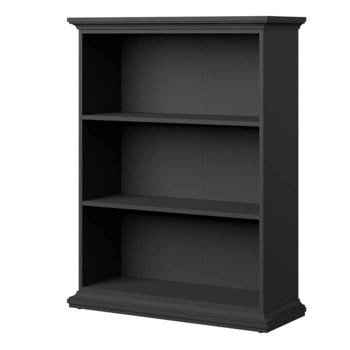 Chatsworth Low Bookcase in Matt Grey