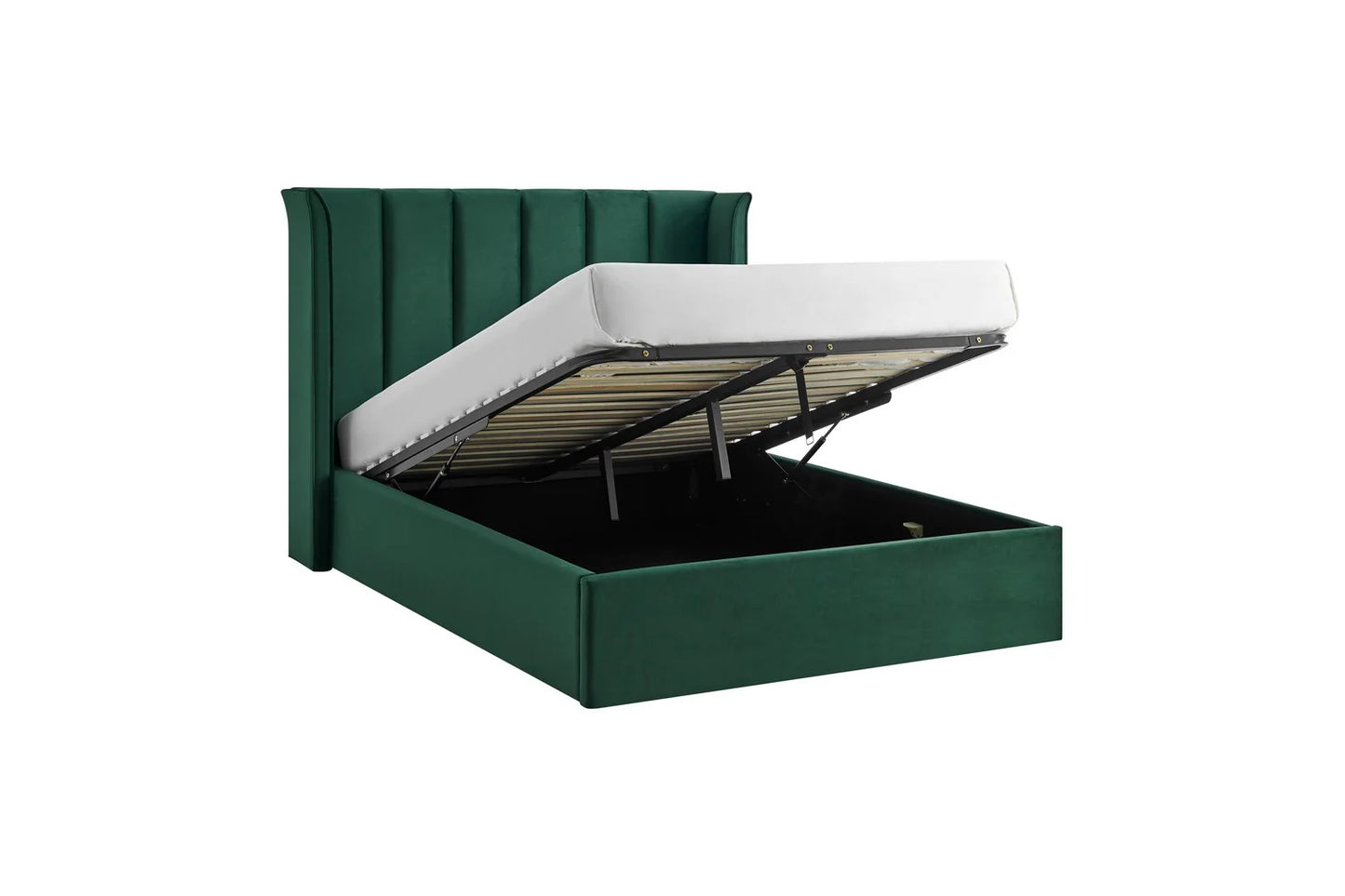 Pumford Double Storage Bed Emerald Green