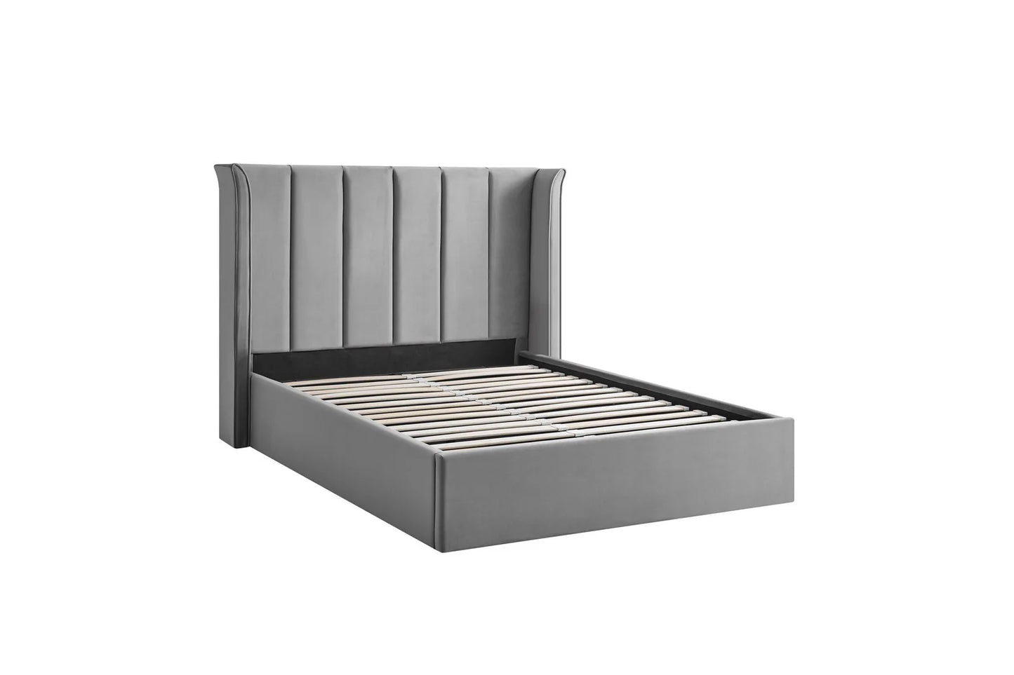 Pumford Double Storage Bed Grey