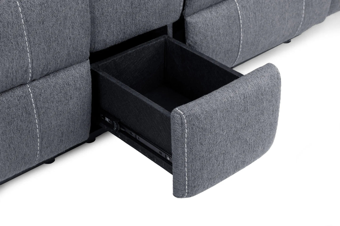 Grey Fabric Harold Tech Electric Reclining 2 Seater Sofa