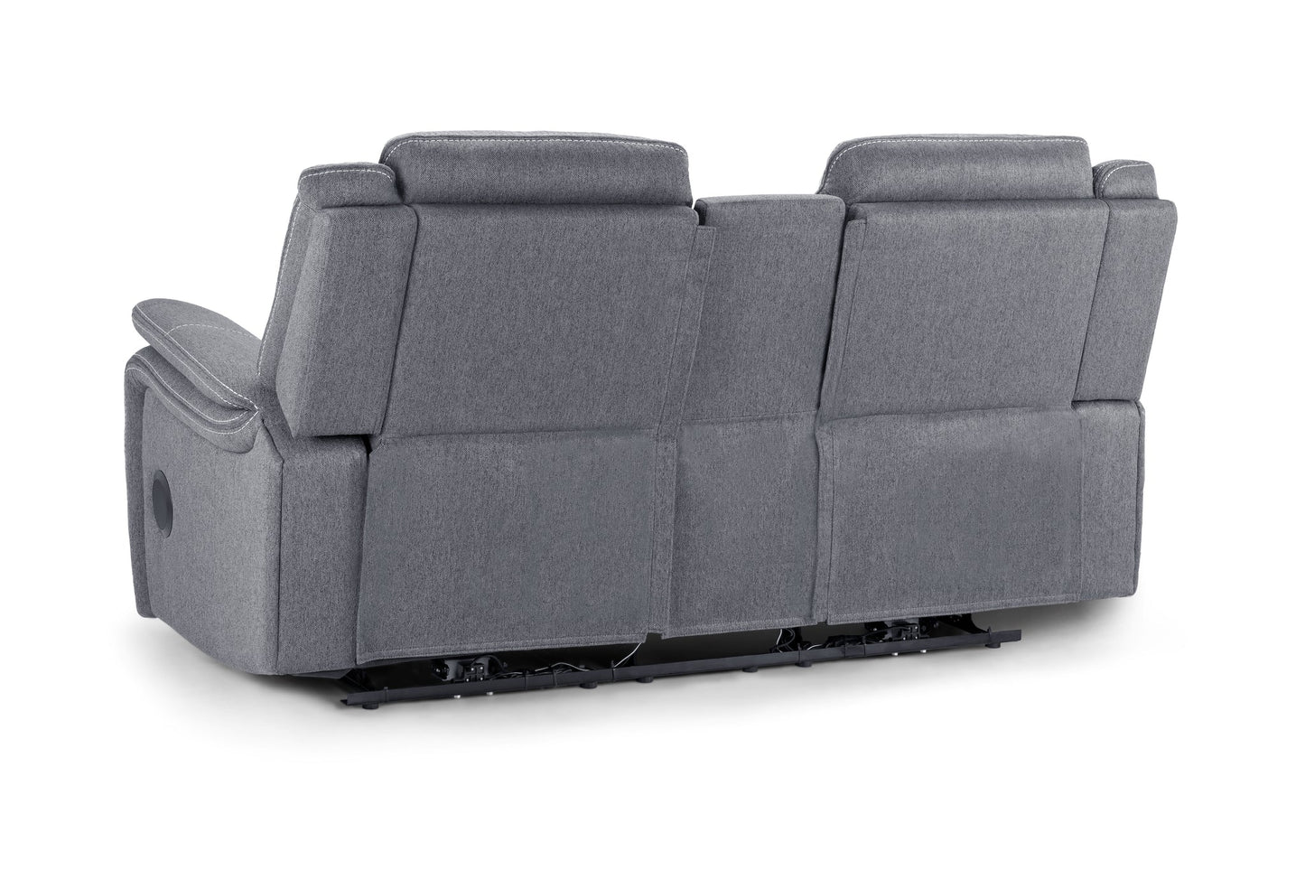 Grey Fabric Harold Tech Electric Reclining 2 Seater Sofa
