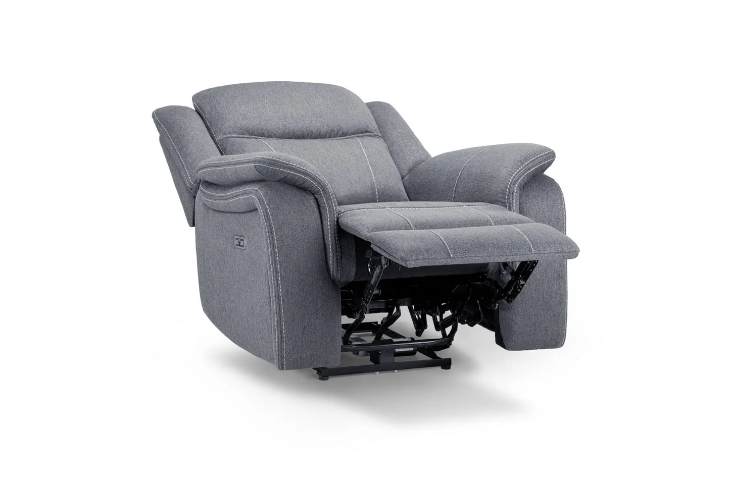 Grey Fabric Harold Tech Electric Reclining Armchair