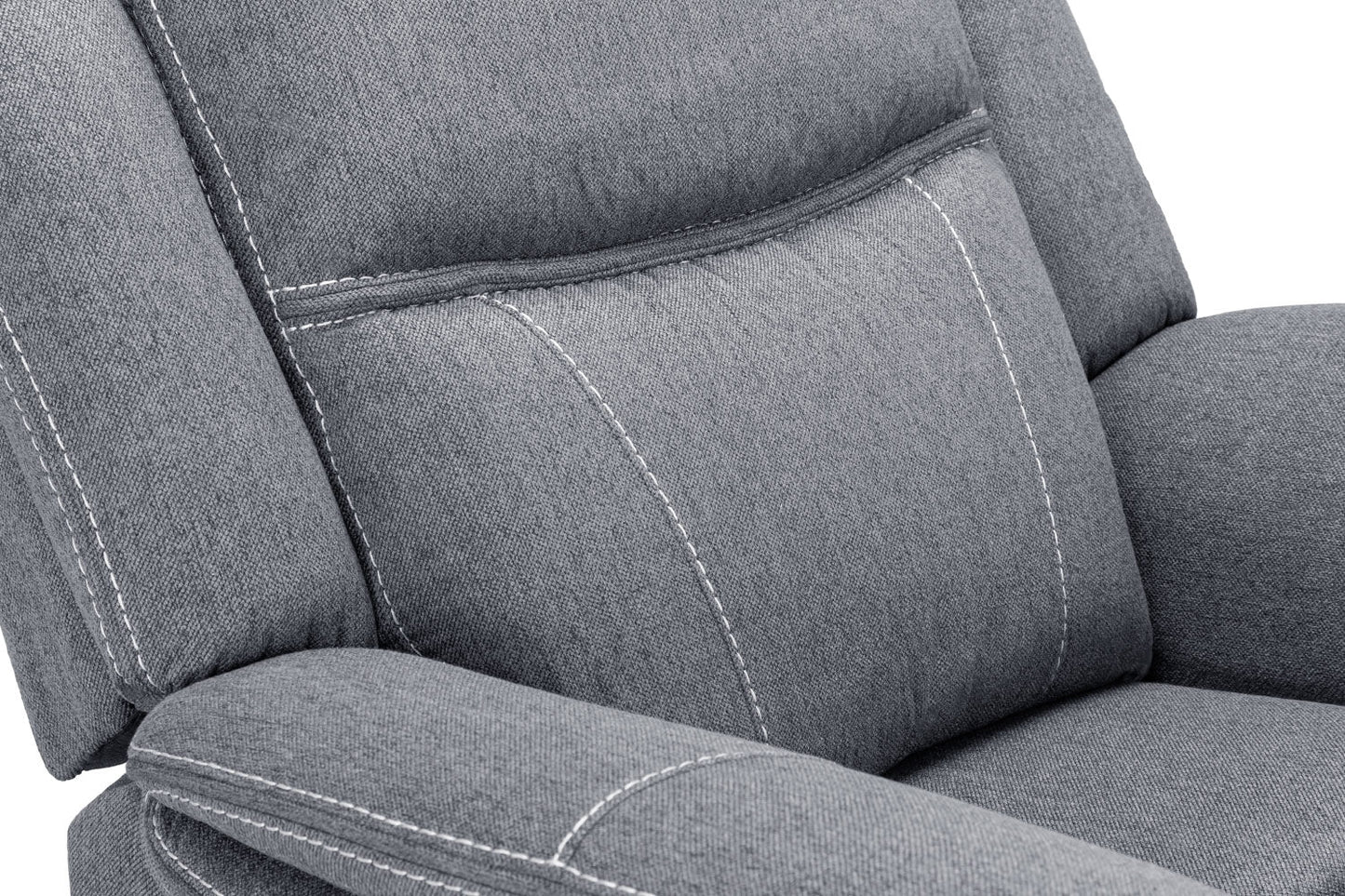 Grey Fabric Harold Tech Electric Reclining Armchair
