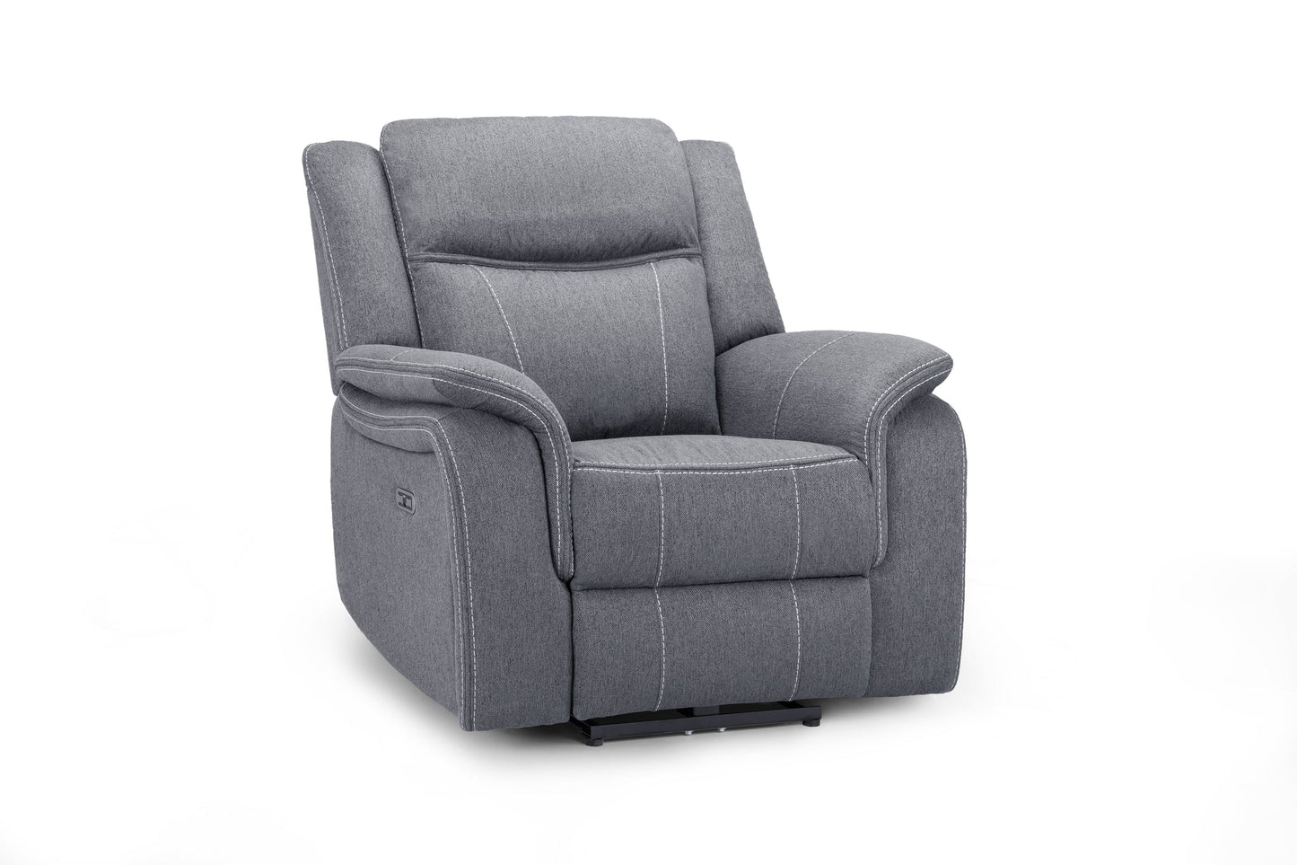 Grey Fabric Harold Tech Electric Reclining Armchair