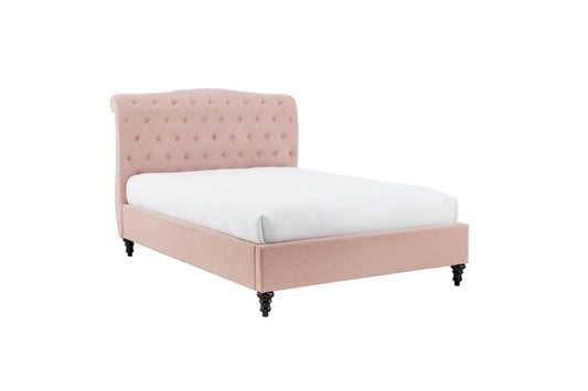 Rosa Kingsize Bed Pink