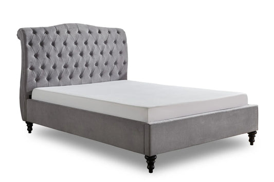 Rosa Kingsize Bed Grey
