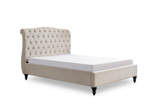 Rosa Double Bed Cream
