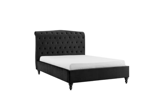 Rosa Double Bed Black