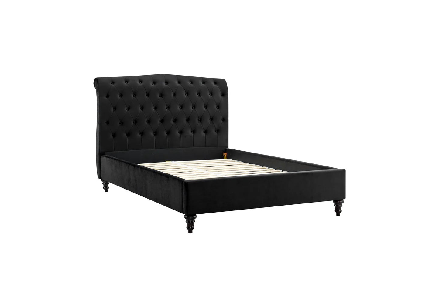 Rosa Double Bed Black
