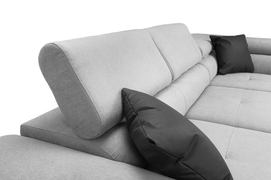 Anton Sofabed Black/Grey Right Hand Facing Corner