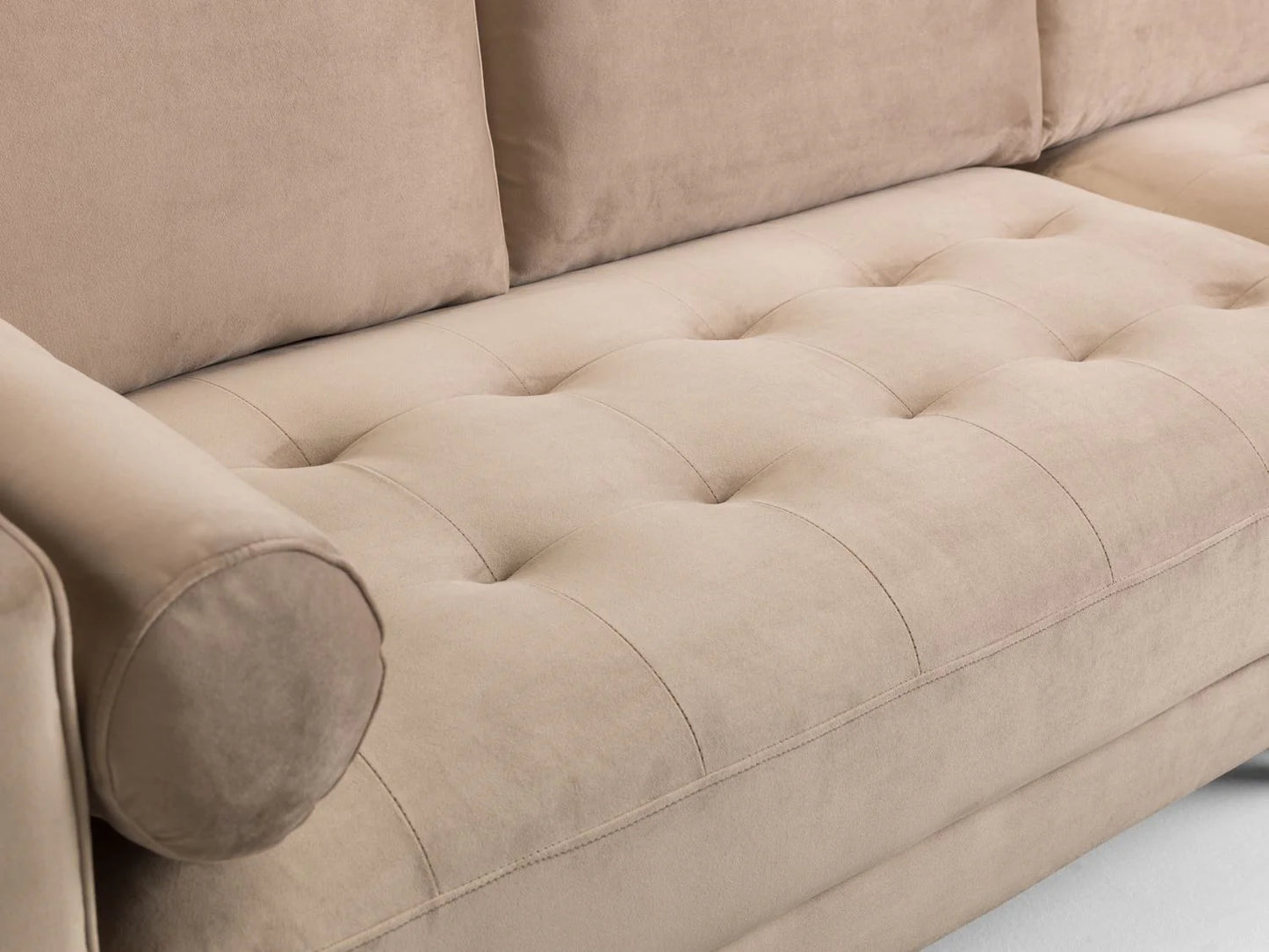 Harper Sofa Plush Beige 4 Seater